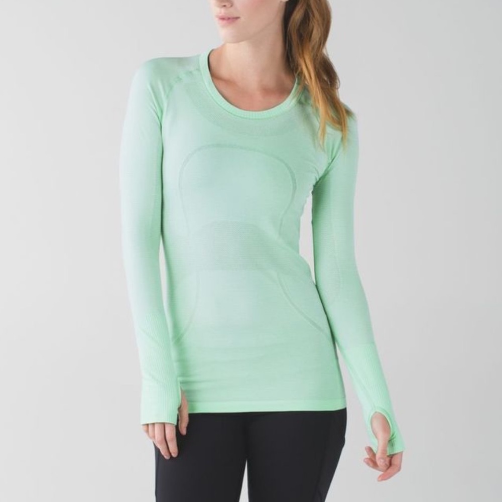 Mint green Lululemon long sleeve shirt